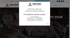 Desktop Screenshot of manavbhartiuniversity.edu.in